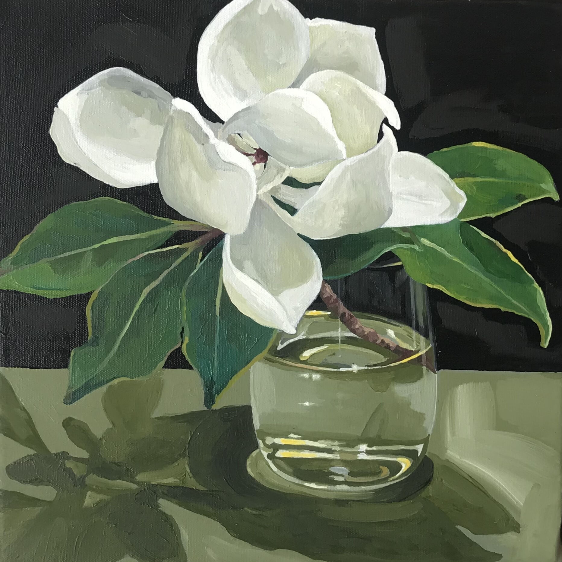 MINNIE TAYLOR quick painting magnolia