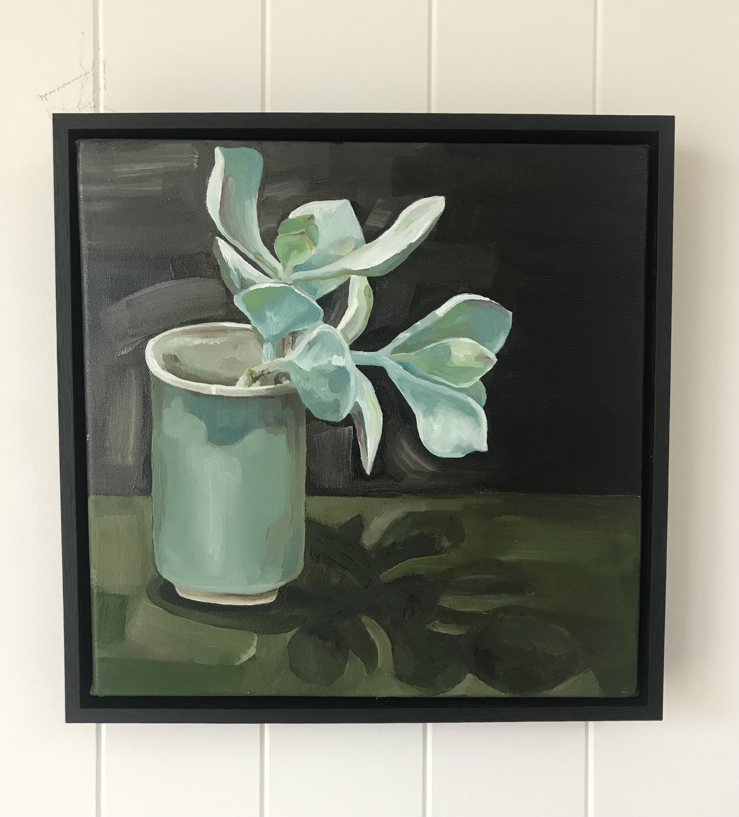 MINNIE TAYLOR quick painting green succulent