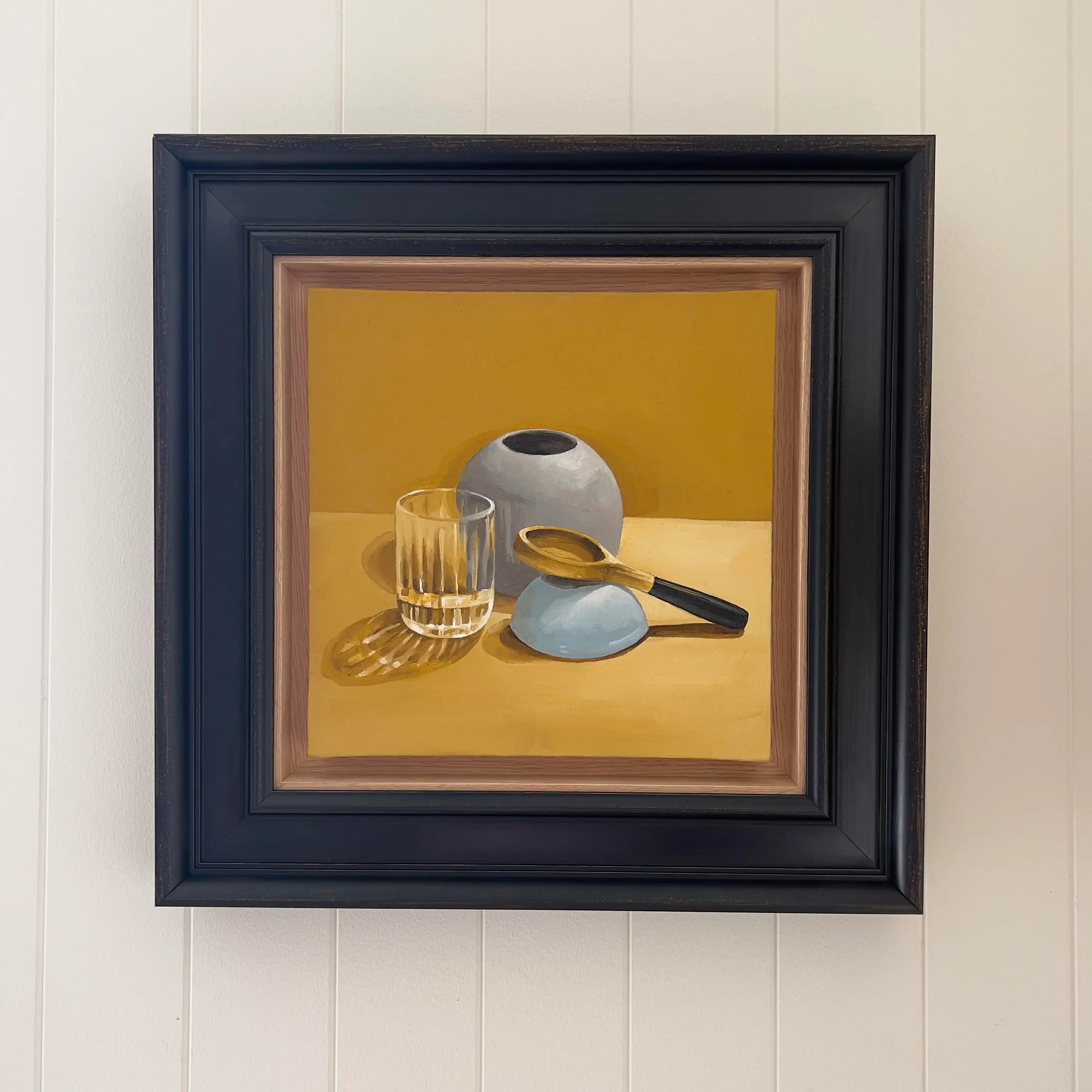 MINNIE TAYLOR yellow ochre wooden spoon