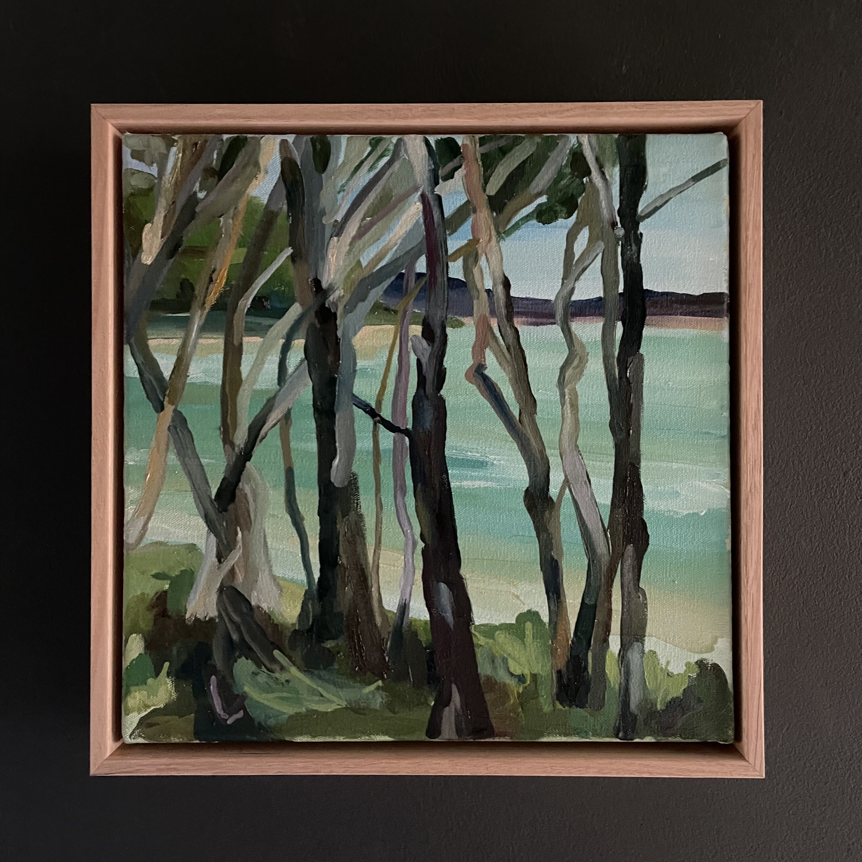 MINNIE TAYLOR quick painting noosa tea tree Beach framed
