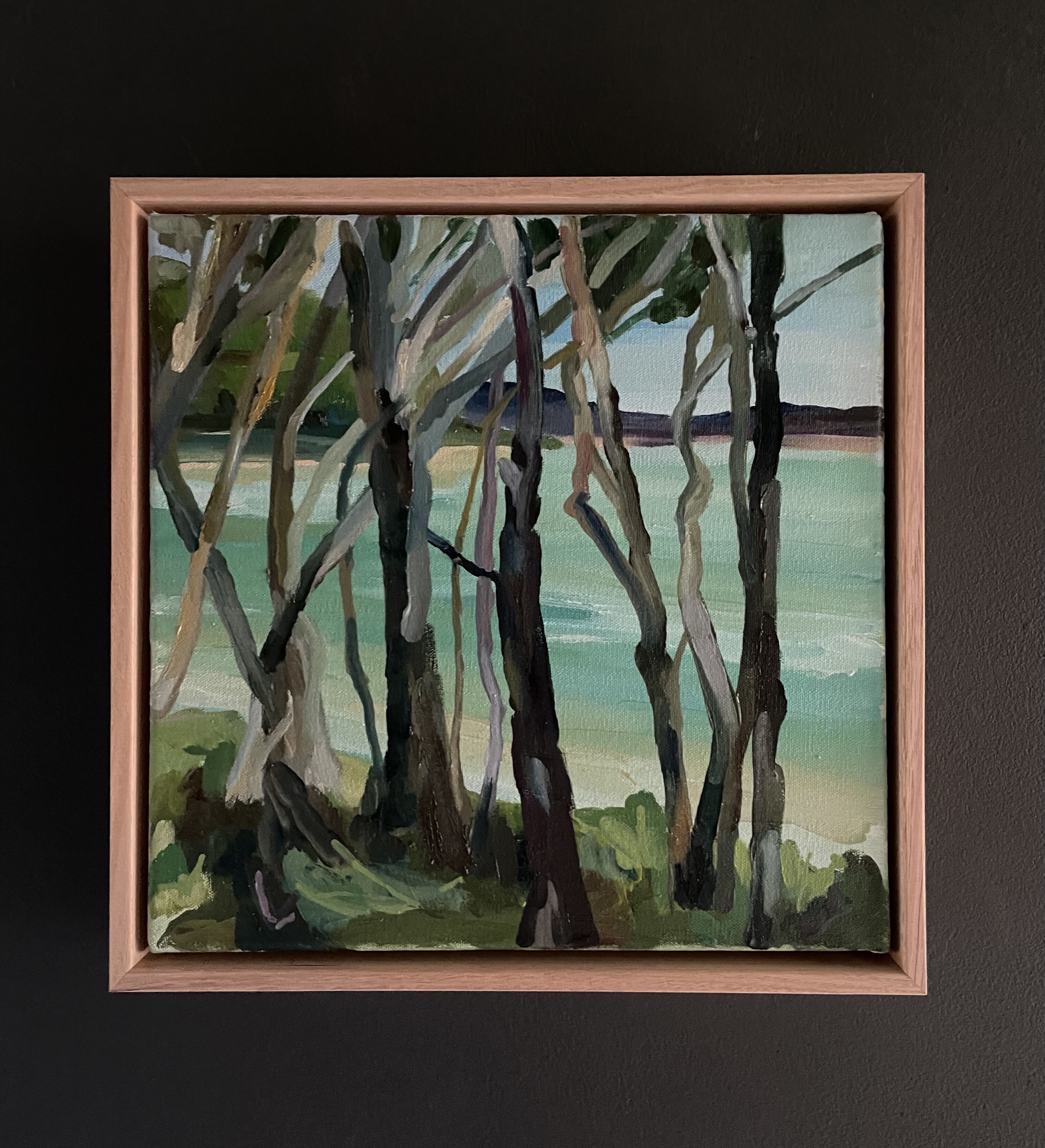 MINNIE TAYLOR quick painting noosa tea tree Beach framed