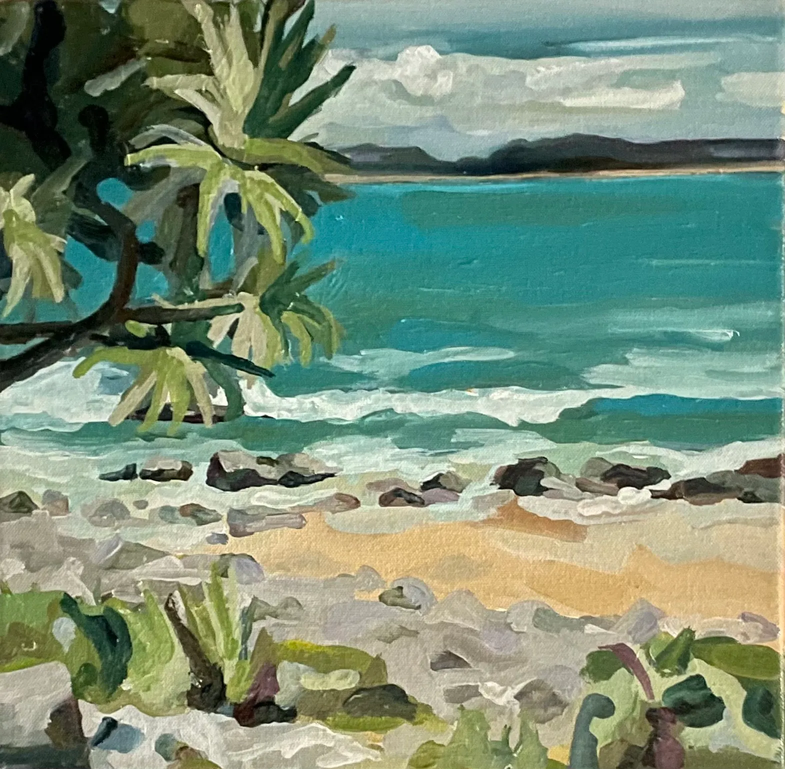 MINNIE TAYLOR quick painting noosa shade2